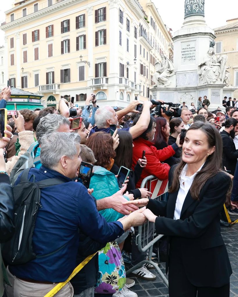 Reyes, a su llegada a Roma