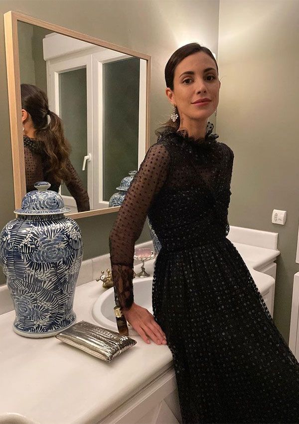 Sassa de Osma con vestido de tul de Jorge Vázquez