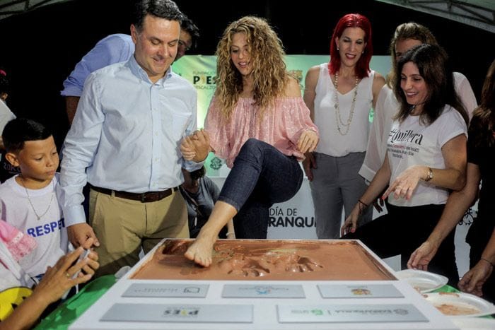 Shakira, en un acto de su Fundación Pies Descalzos