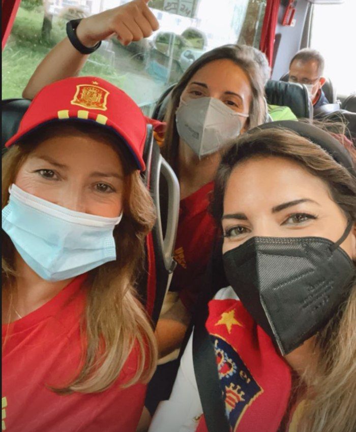Beatriz Espejel en el autobús hacia Wembley