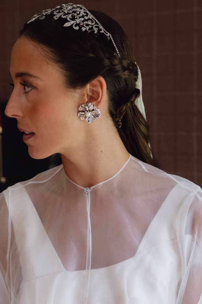 Pendientes de flor de Ynés Suelves