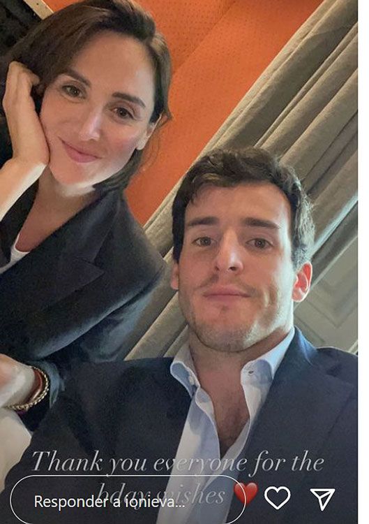 Imagen de Tamara Falcó e Íñigo Onieva en un restaurante