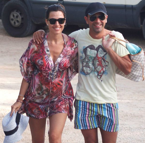 La pareja, durante sus vacaciones este verano en Baleares
