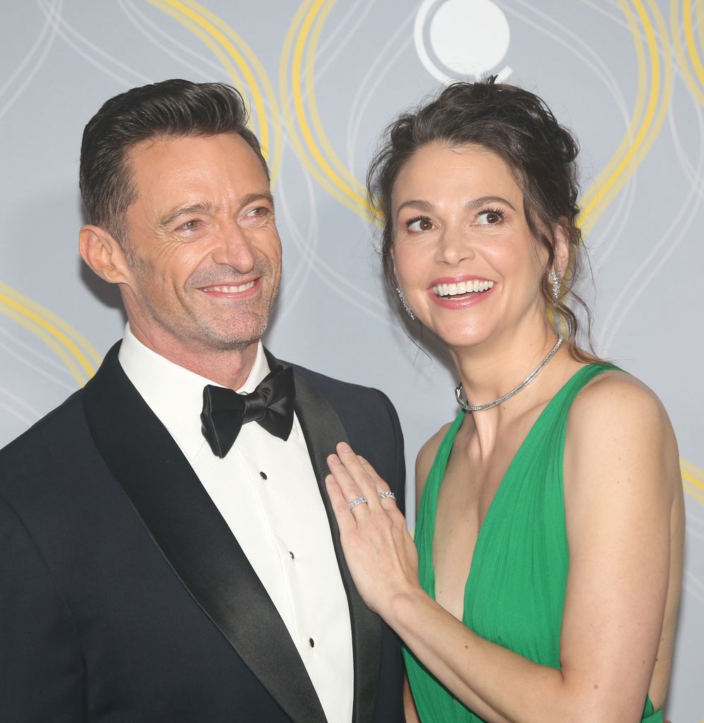 Sutton Foster y Hugh Jackman en la 75º edición de los premios Tony 