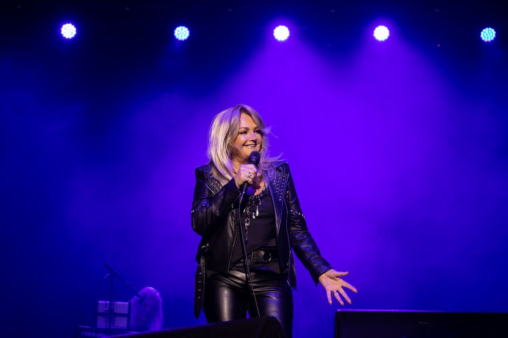 Bonnie Tyler en un concierto en Santiago de Compostela