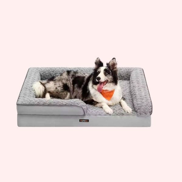 Una cama ortopédica cómoda y lavable