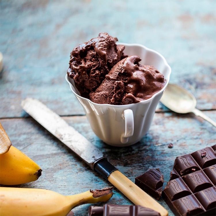 Helado de chocolate
