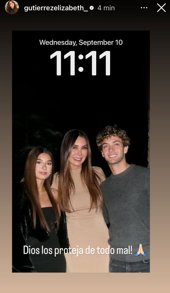 Elizabeth Gutiérrez compartió esta captura del fondo de pantalla de su móvil