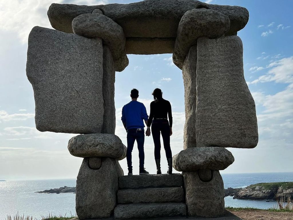 Christian Gálvez y Patricia Pardo en la Ventana al Atlántico a principios de 2022