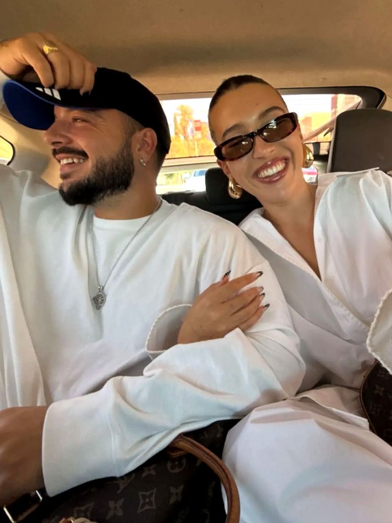 La pareja de enamorados, en uno de sus viajes