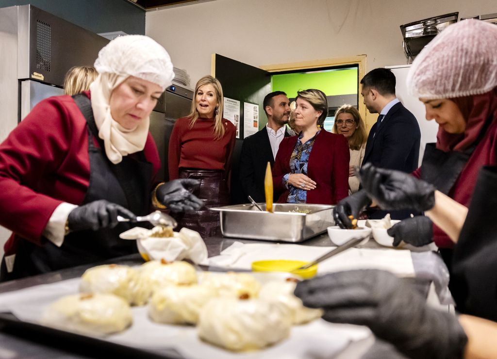 La reina Máxima como una cocinera más