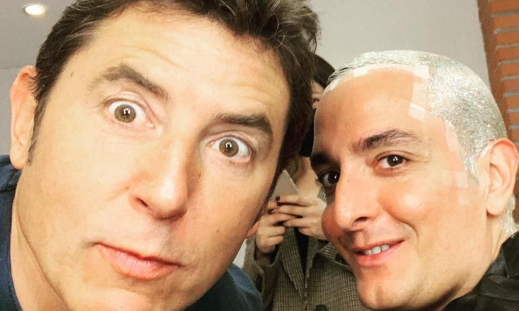 Manel Fuentes con Josie, su compañero en Veo cómo cantas