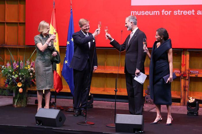 Último acto de los reyes Felipe y Letizia en los Países Bajos