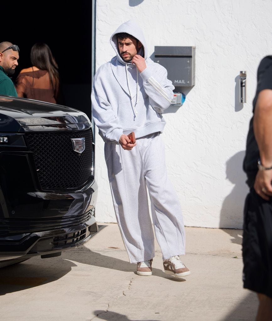 Bad Bunny llegó poco después que Messi al estudio donde habrían grabado juntos.