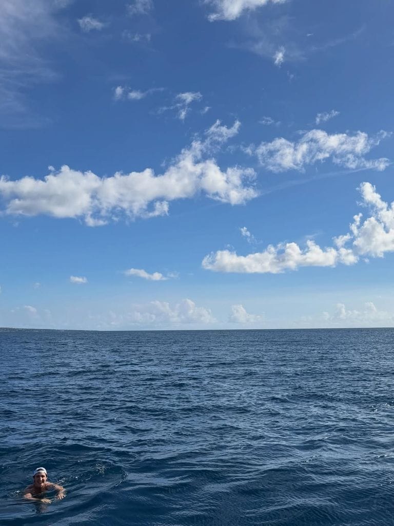 Justin Trudeau en el mar