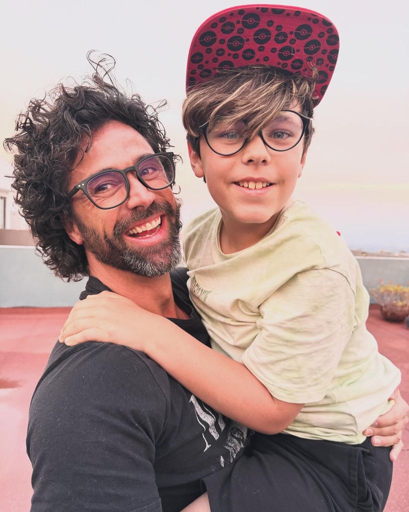 Matías Novoa y su hijo Axel