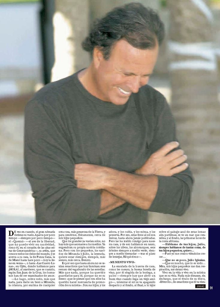 ¡HOLA! 3097. Entrevista a Julio Iglesias por Tico Medina