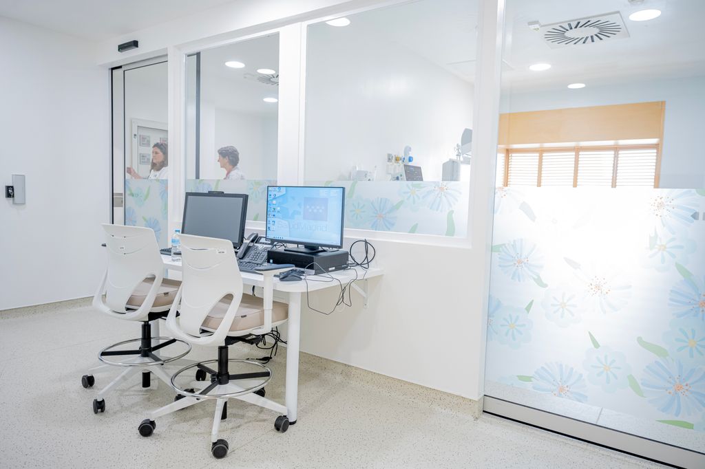 Control de enfermería de la Unidad Madre-Hijo del Hospital Gregorio Marañón