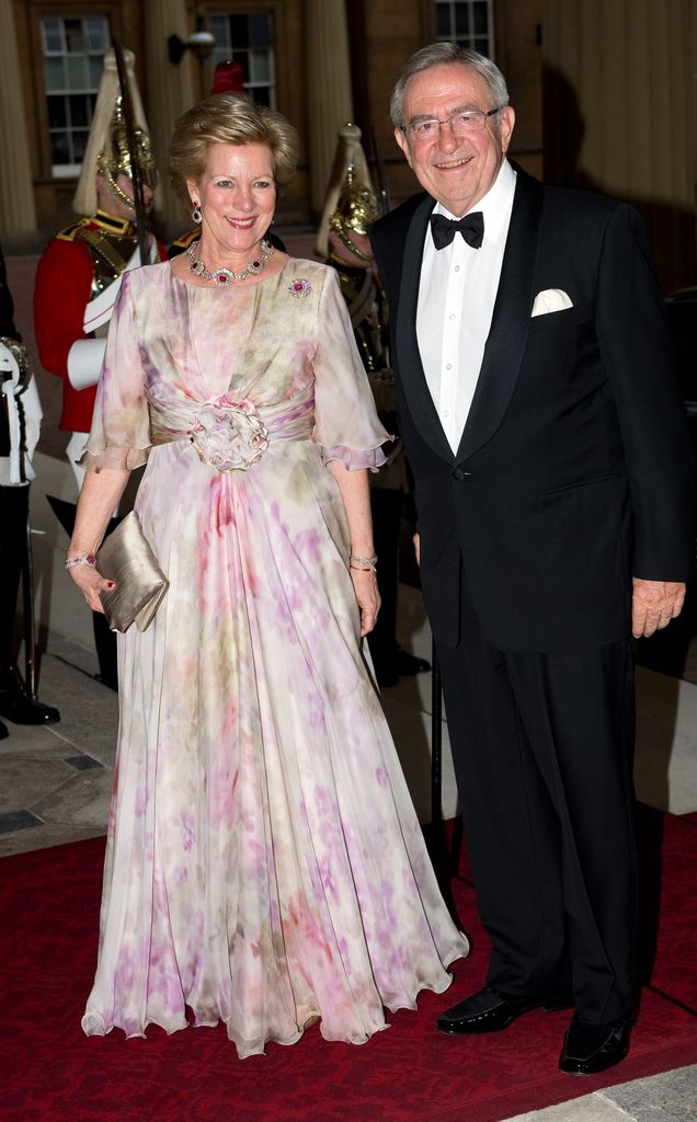 Constantino II y Ana María de Grecia en el Jubileo de Diamante de Isabel II