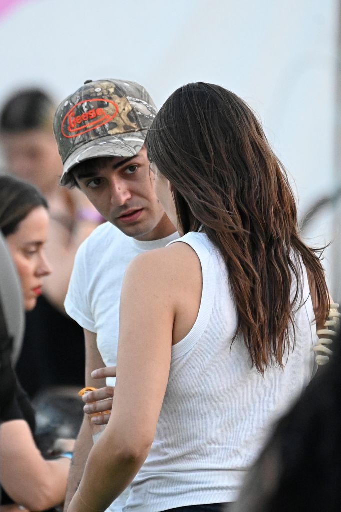 La pareja, de lo más cercana durante el festival