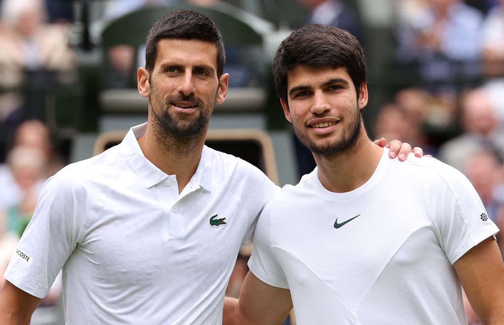 El tenista con Djokovic