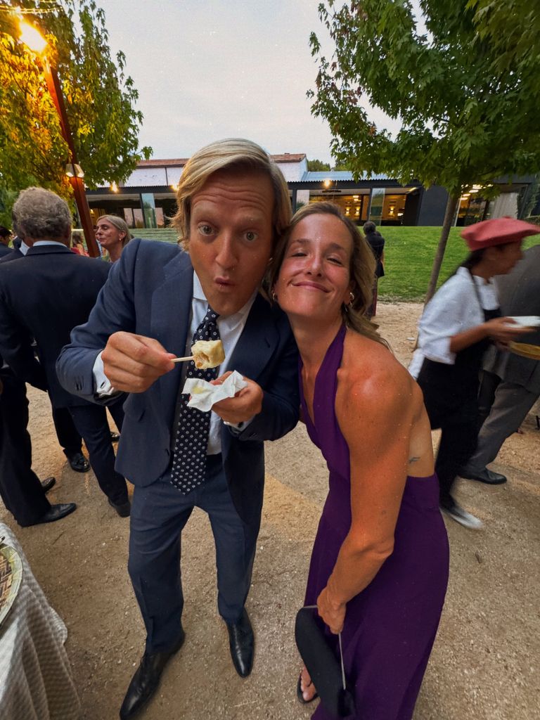 Maca y Francisco en la boda de unos amigos