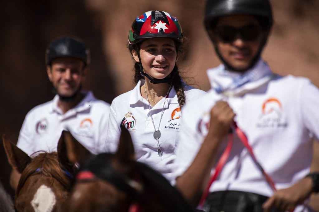 Imagen de la Princesa durante una competición ecuestre