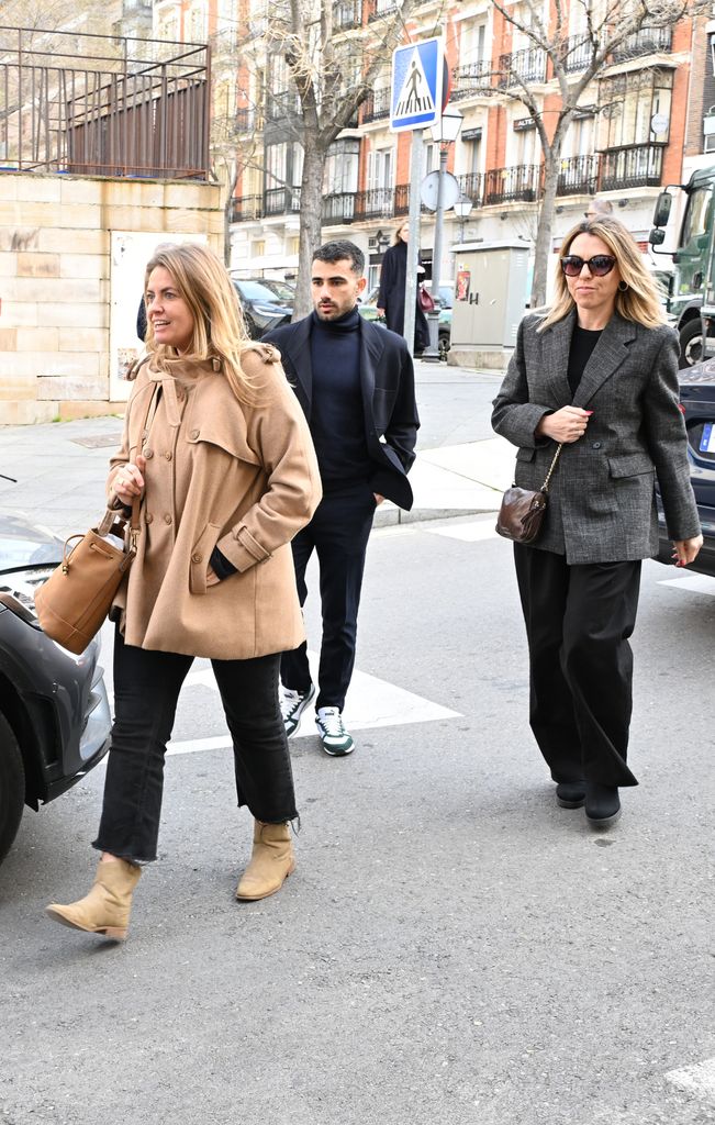 Pepa Romero en la capilla ardiente a Fernando Ónega en la Casa de Galicia en Madrid