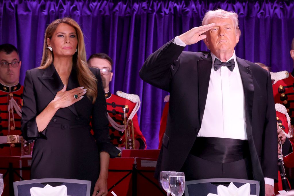 Melania Trump y Donald Trump en el White House Correspondents Dinner en el hotel Washington Hilton