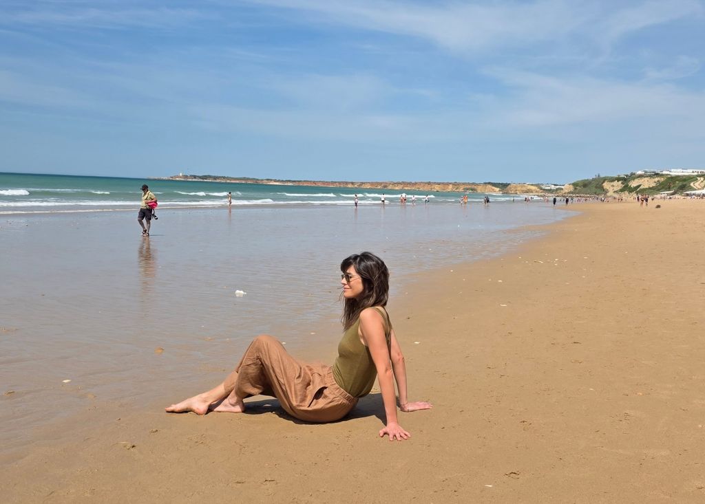 Isabel el pasado verano en Cádiz