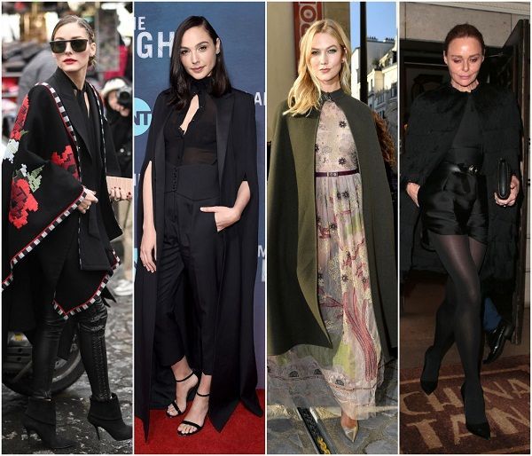Olivia Palermo, Gal Gadot, Karlie Kloss y Stella McCartney con cape coats