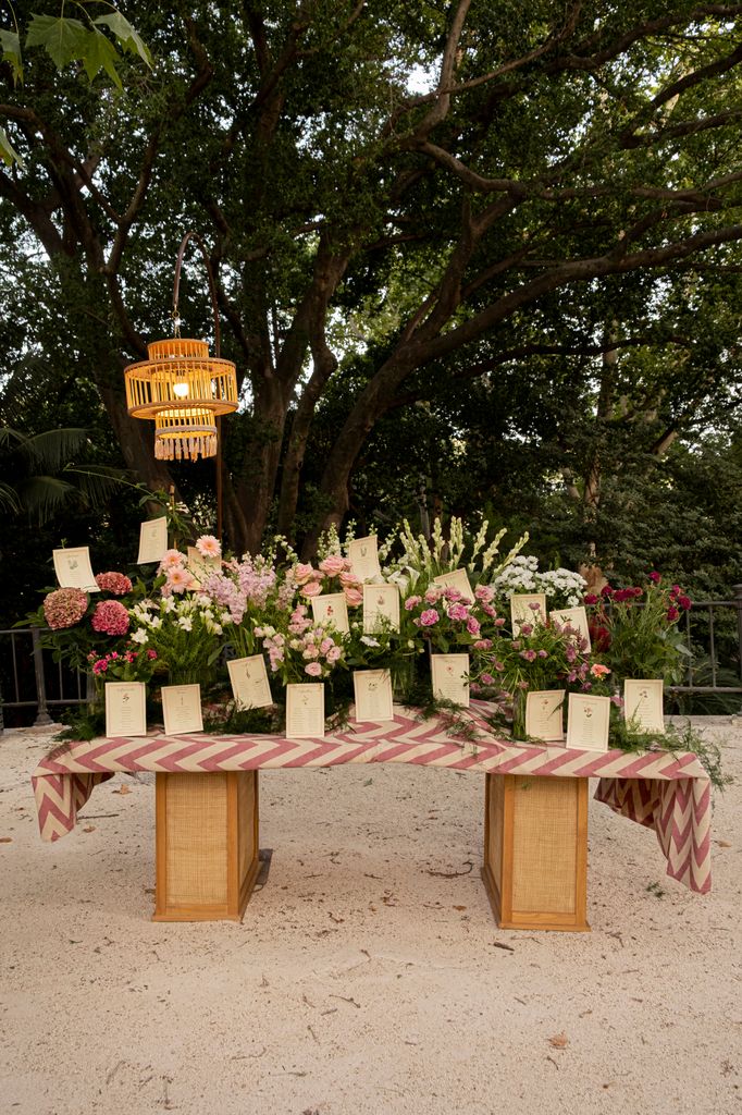 Decoración de boda, seating plan