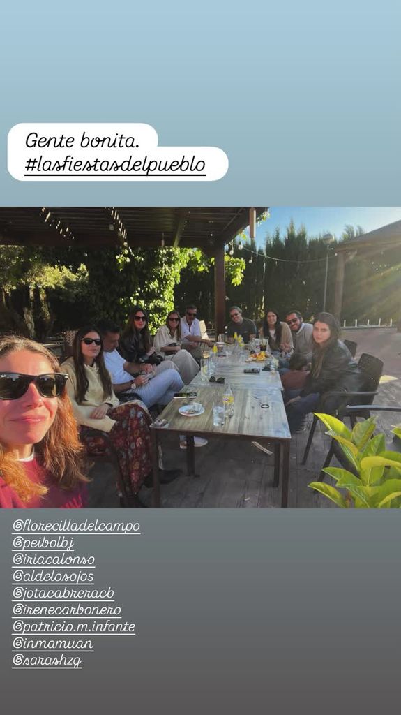 Sara Carbonero en las fiestas de su pueblo