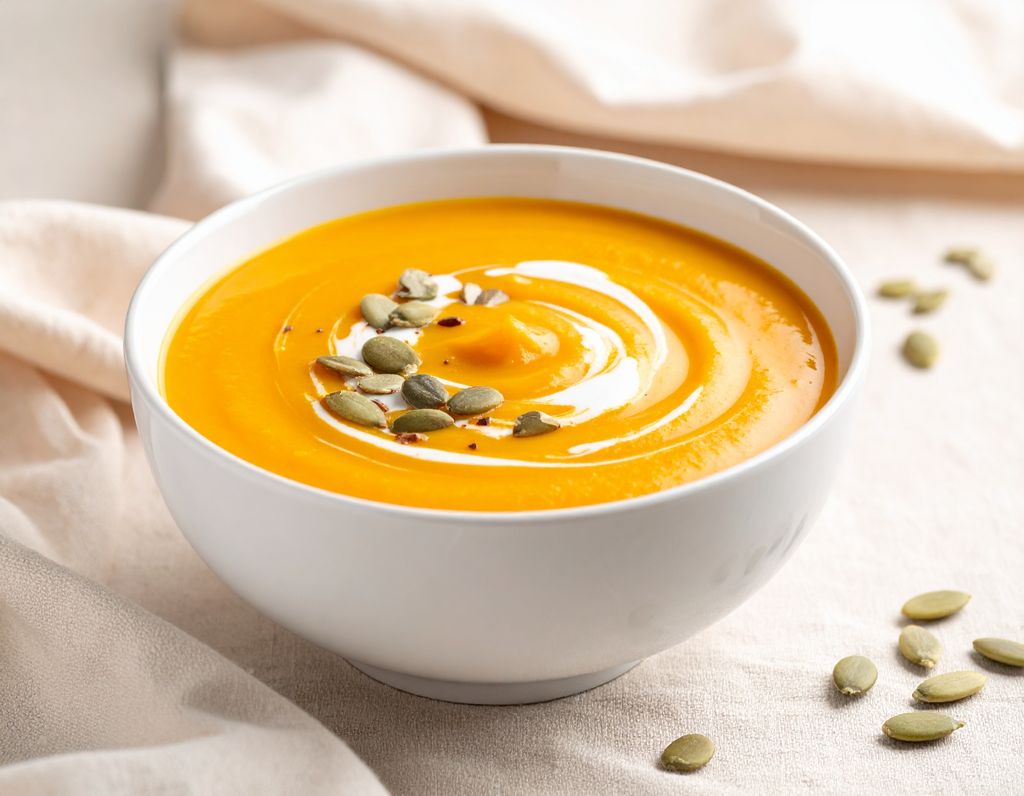 Crema de calabaza con pipas