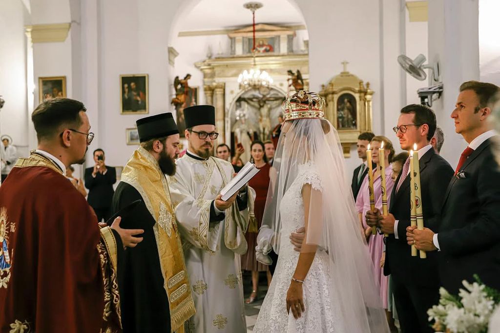 Boda de los príncipes Alejandro y Vesna de Serbia, en Sevilla