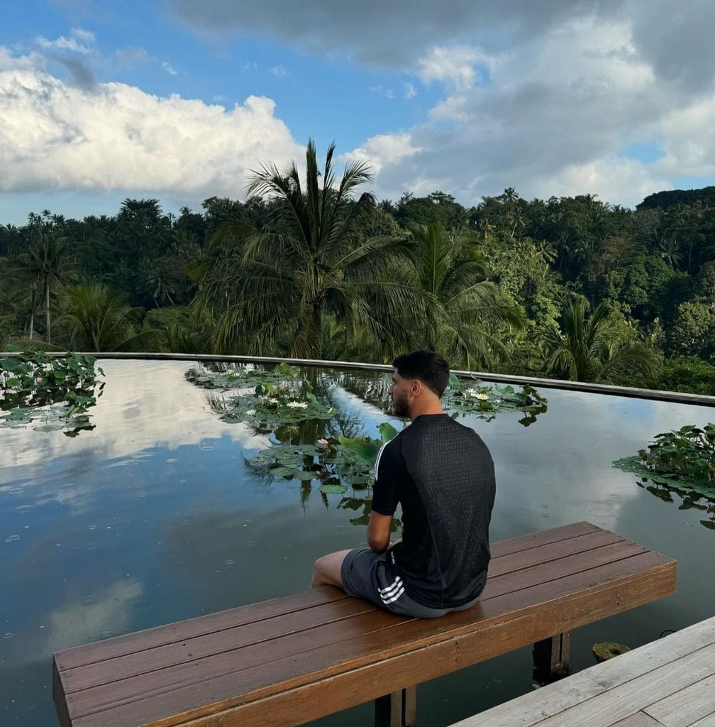 "Naturaleza. Paz. Conexión", ha escrito el delantero del PSG sobre este lugar