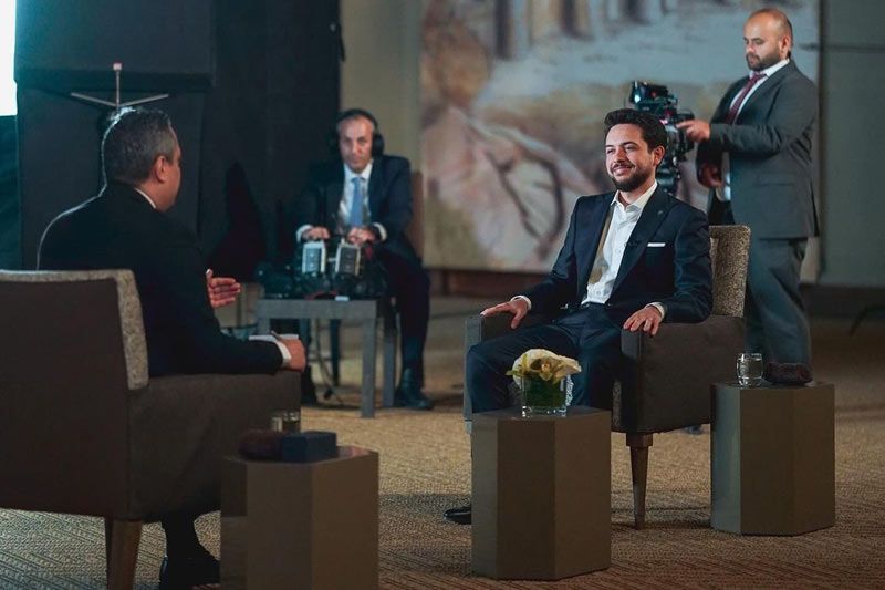 Hussein y Rajwa de Jordania