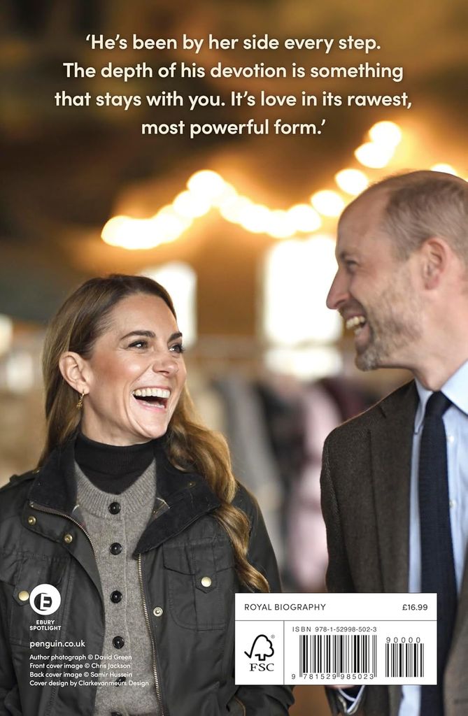 Contraportada de las nuevas memorias de Guillermo y Kate Middleton 