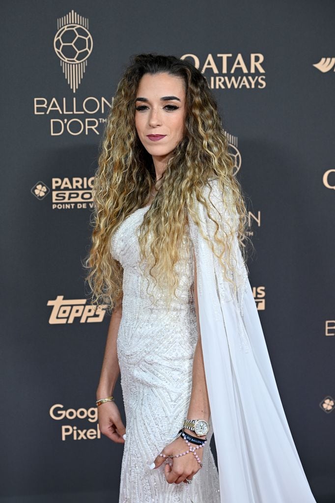  Rute Cardoso, viuda de Diogo Jota, acudió a la ceremonia del Balón de Oro.