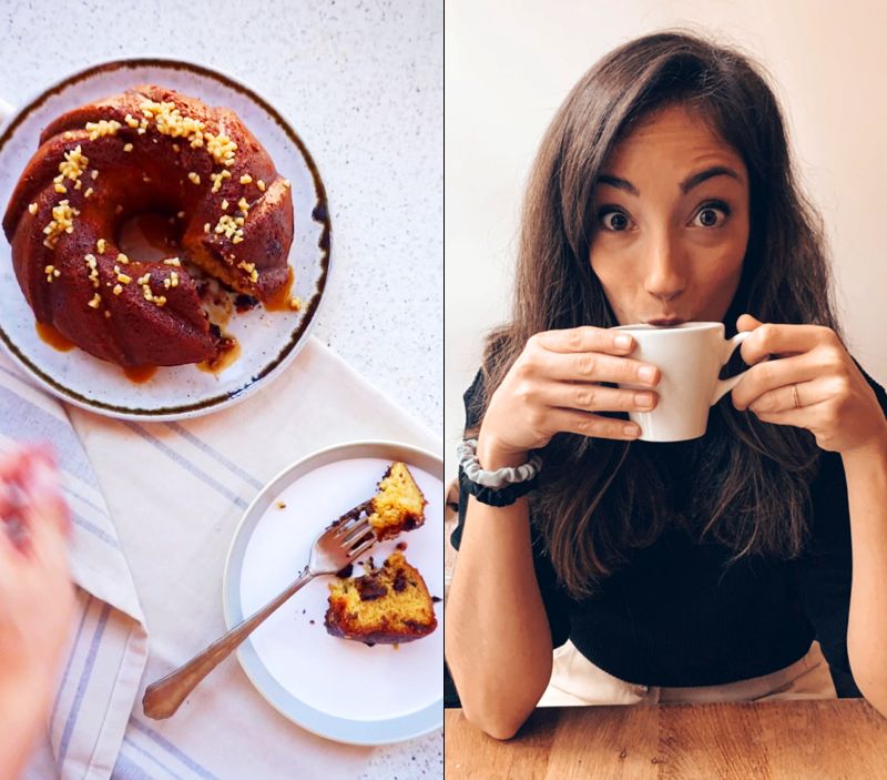 Nuria Garo y su bizcocho de café