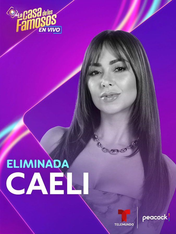 Caeli, la 15a eliminada de 'La Casa de los Famosos 6'