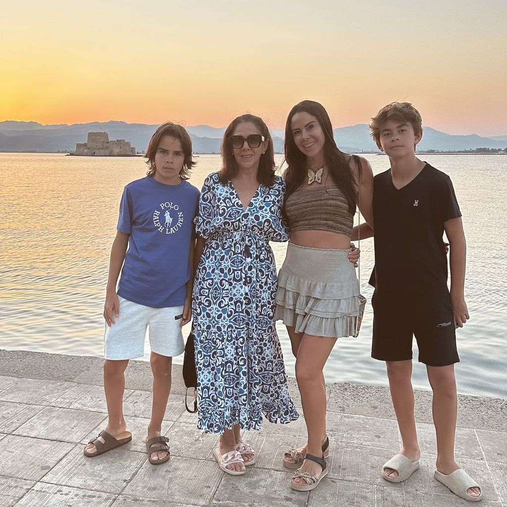 En esta aventura Griega, la periodista también contó con la presencia de su mamá 