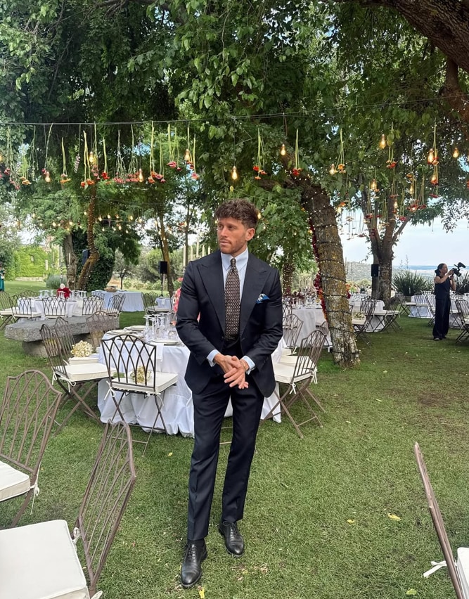 Carlos Montoya en la boda de Susana Molina