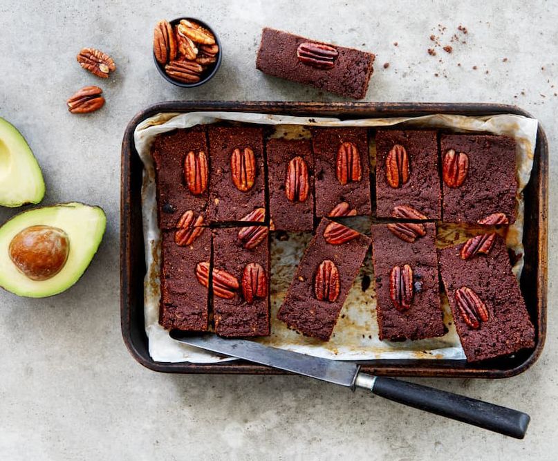 'Brownie' de aguacate