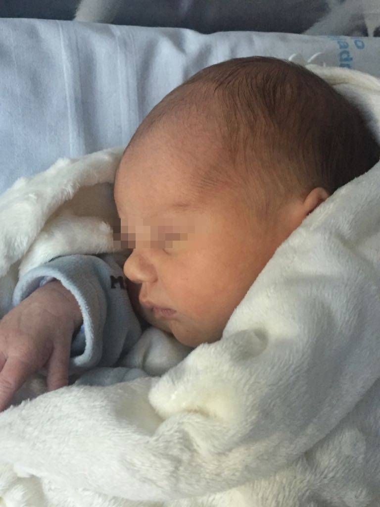 El pequeño Jaime en el momento de su nacimiento