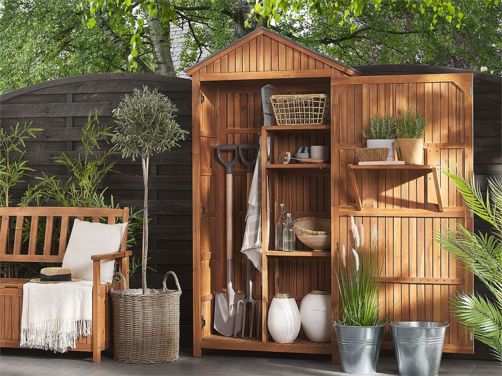 Cobertizo de madera para el jardín