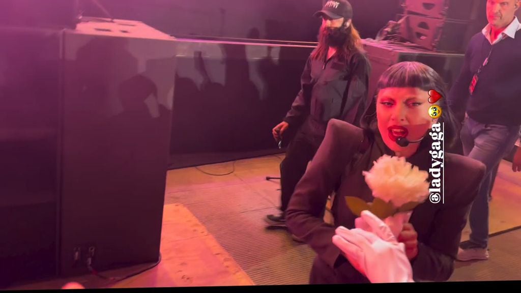 José Ron y Lizy Martínez pudieron ver de cerca a Lady Gaga 