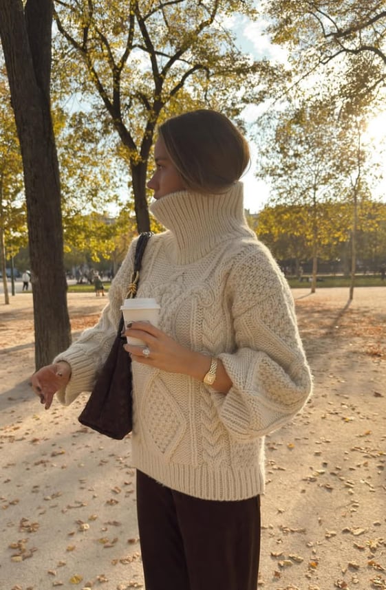 jersey cuello alto blanco de @lovisabarkman