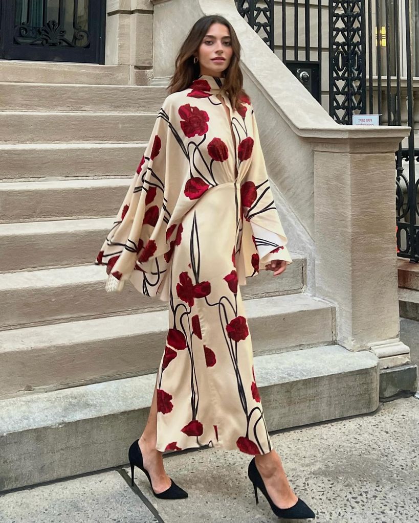 Rocío Crusset con vestido de Johanna Ortiz Invierno 2024