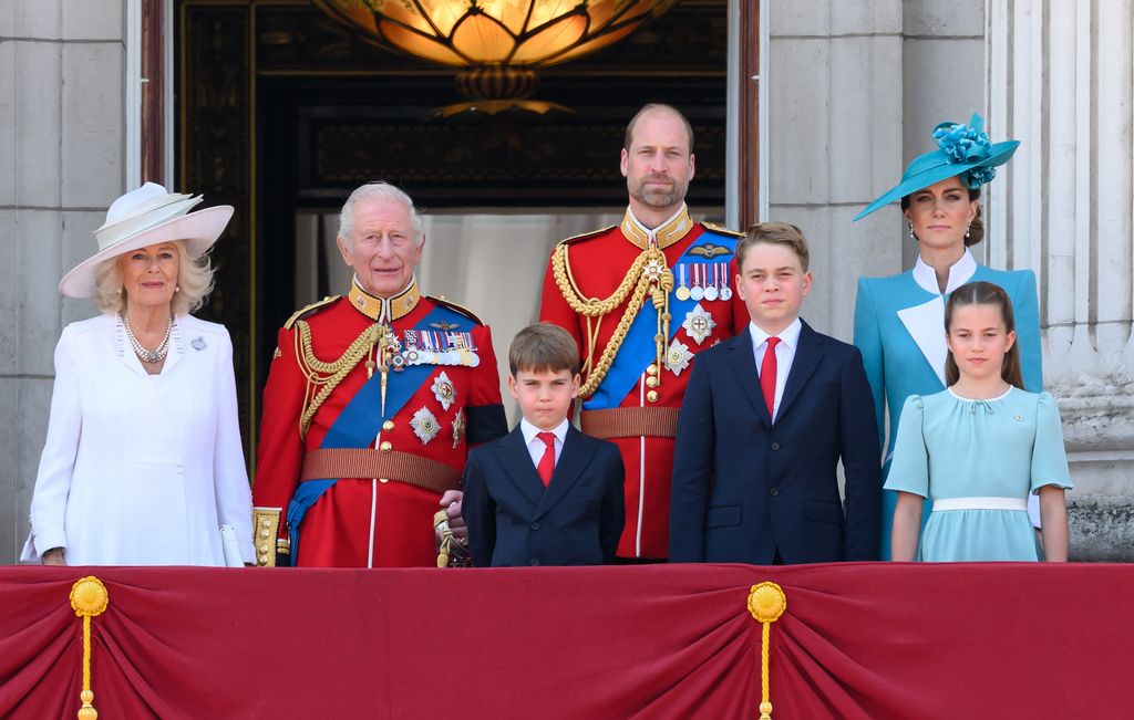 La Familia Real durante el "Trooping The Colour 2025" 